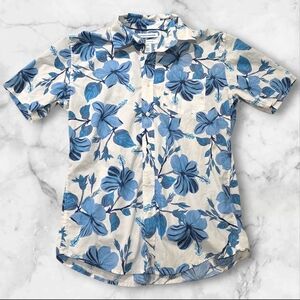 Amazon Essential's Blue & White Men's Shirt Top   Size Xtra Small (XS) E8